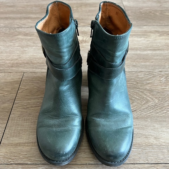 Hispanitas Dark Green Ankle Boots - Picture 4 of 9